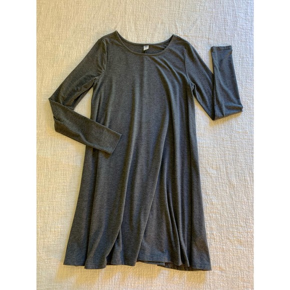 Old Navy Dresses & Skirts - Old Navy Gray Long Sleeve Swing Dress Size Medium
